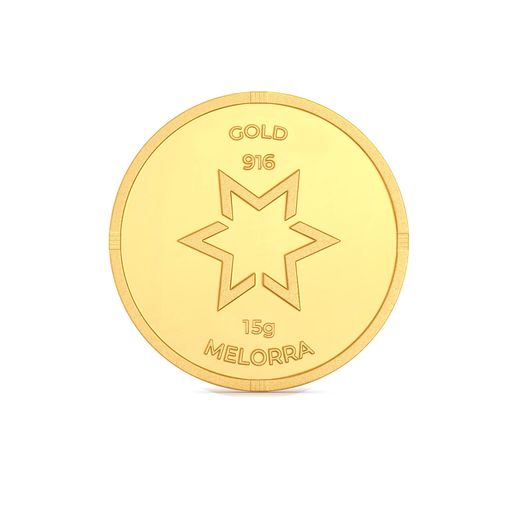 Goddess Lakshmi 15 Gram 22 Karat Gold Coins