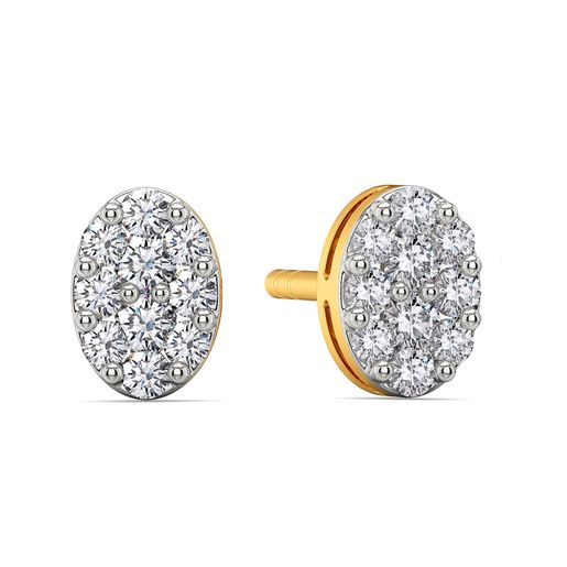 Oval Entrée Diamond Earrings
