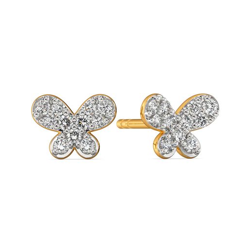 Butterfly Binds Diamond Earrings
