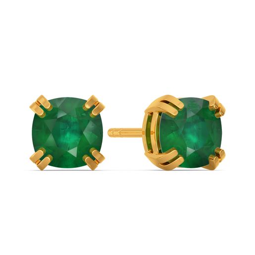 Green Grande Gemstone Earrings