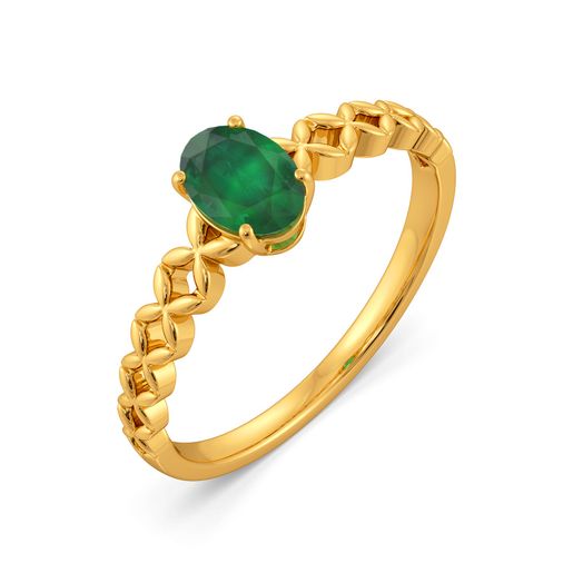 Edgy Emerald Gemstone Rings