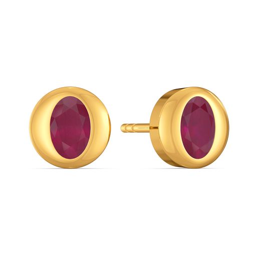 Cherry Carmine Gemstone Earrings