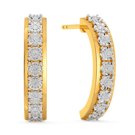 Ringed Radiance Diamond Earrings