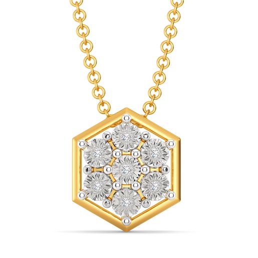 Ringed Radiance Diamond Pendants
