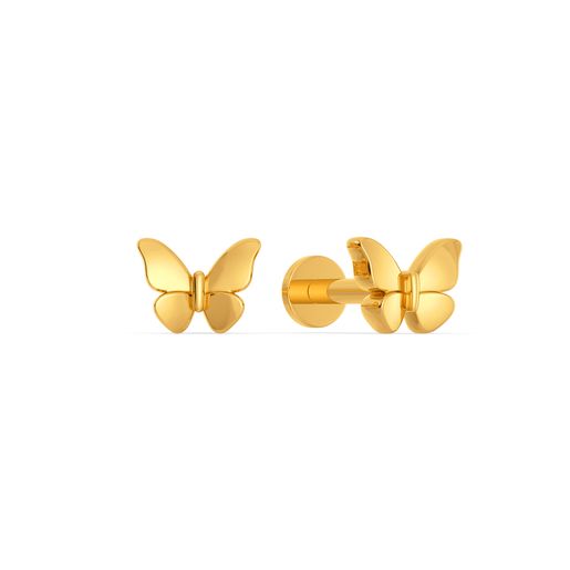 Fly With Me Gold Earrings