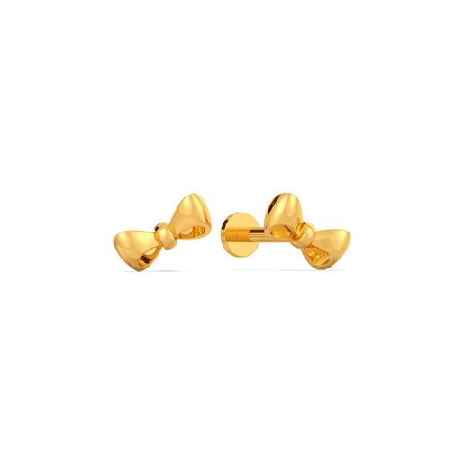 Bow Chic Wow Gold Earrings