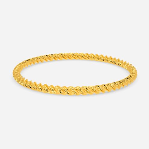 Grecian Hollow Gold Bangles