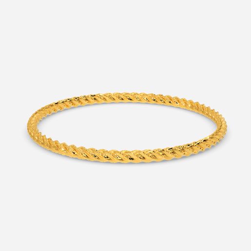 Groovy Hollow Gold Bangles