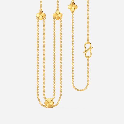 Floral Panache Gold Chains