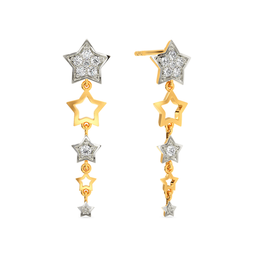 Queen Star Diamond Earrings