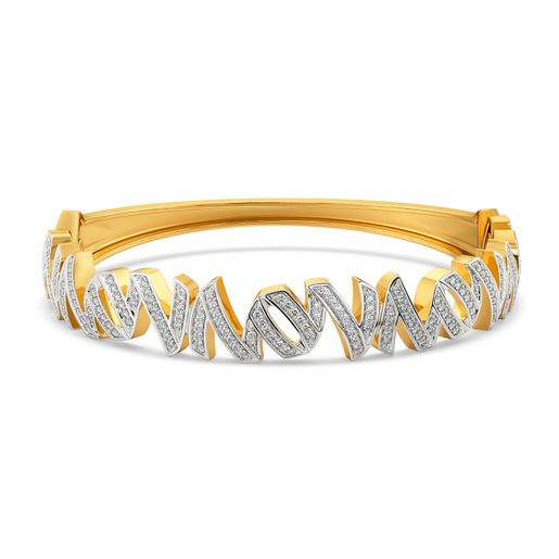 Mod Monochrome Diamond Bangles