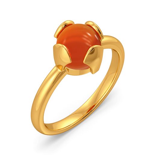 Calming Corals Gemstone Rings