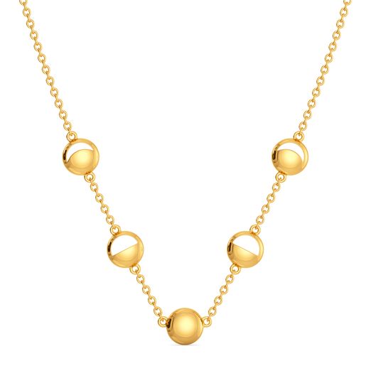 Moon Phase Gold Necklaces