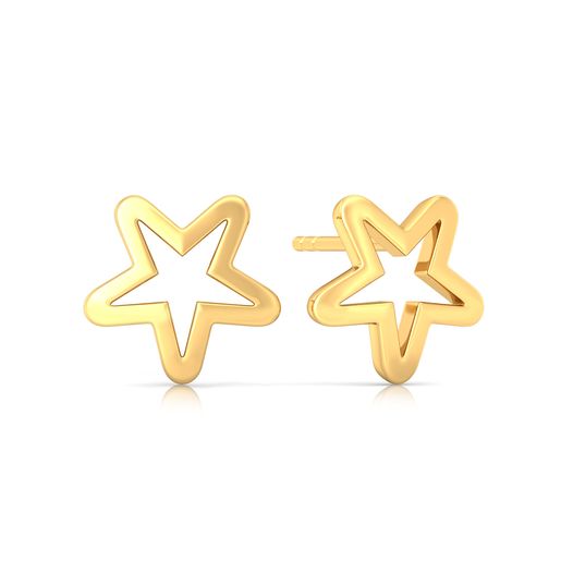 North Star Gold Stud Earring