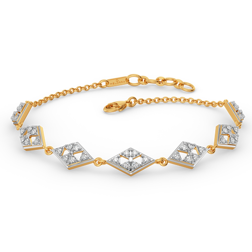 Retro Chequers Diamond Bracelets