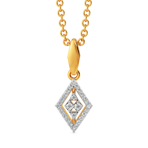 Retro Chequers Diamond Pendants
