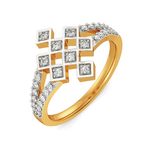 Structured Checks Diamond Rings