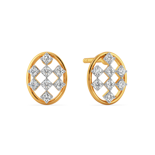 Redefining Checks Diamond Earrings