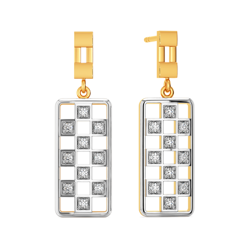 Just Checkin Diamond Earrings