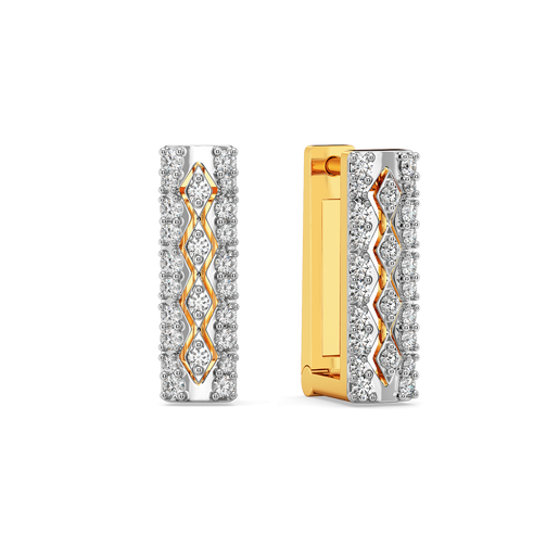 Checks in the Box Diamond Earrings