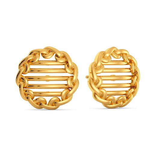 Needle Craft Gold Earrings