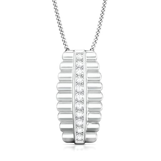 Ribbed Aisle Diamond Pendants