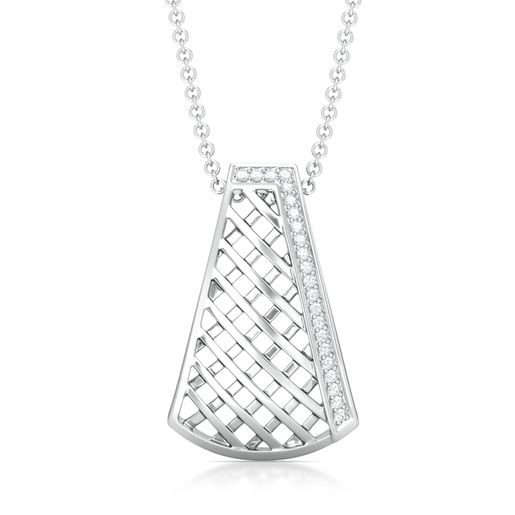 Cross-Hatch Diamond Pendants