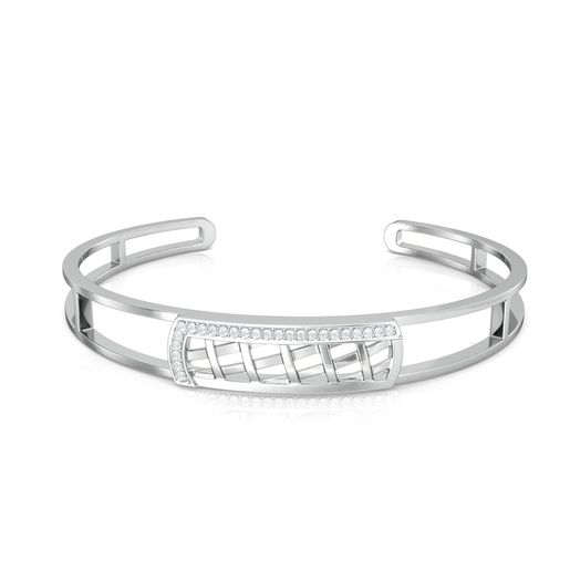 Cross-Hatch Diamond Bangles
