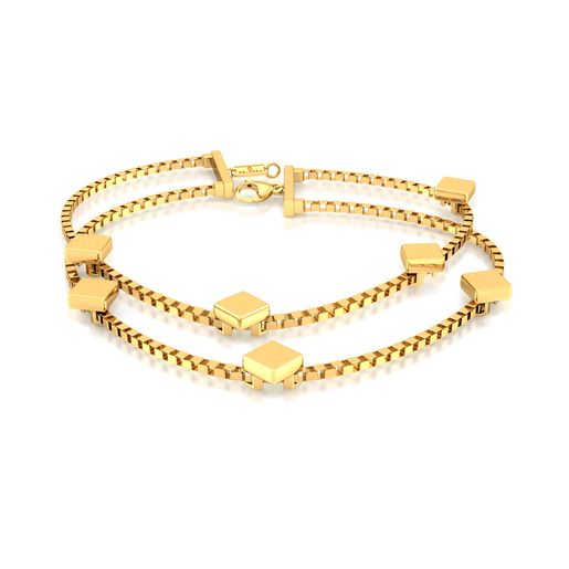 Tetracube Gold Bracelets