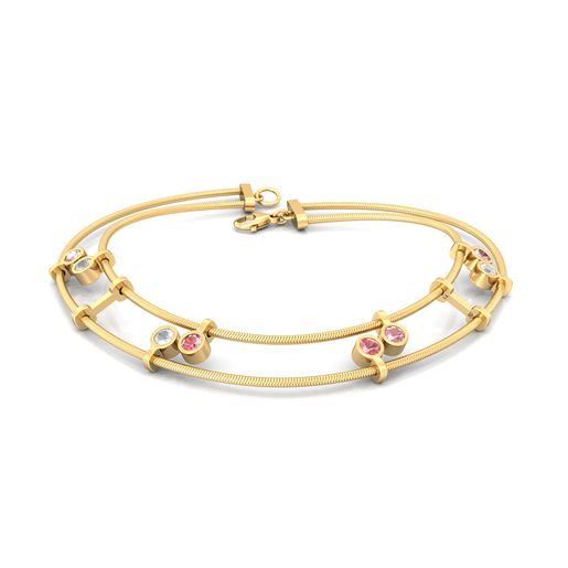 Pink Champagne Gemstone Bracelets