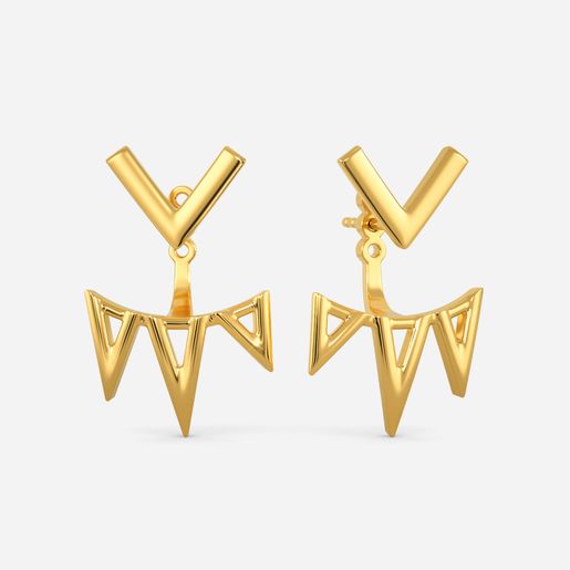 Catsuited Up Gold Earrings