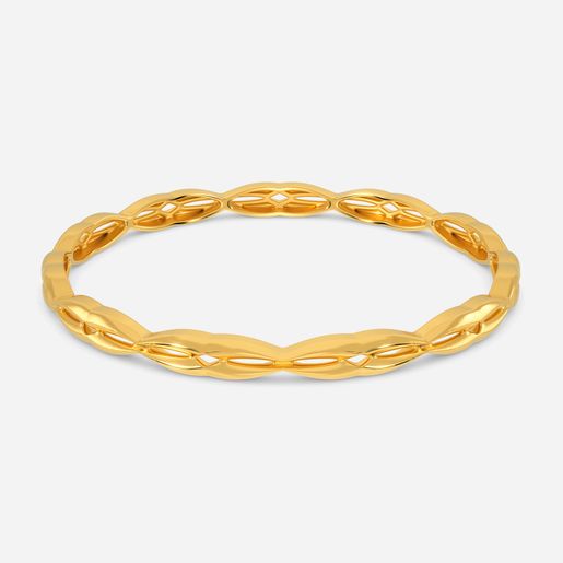 Bold Bolts Gold Bangles