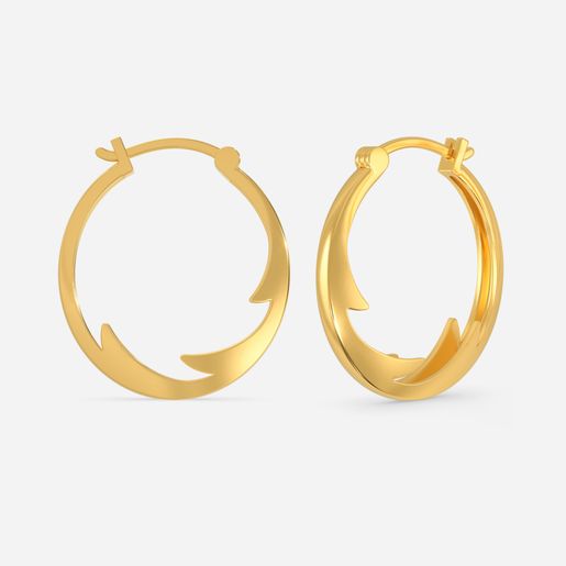 Cat Woman Gold Earrings