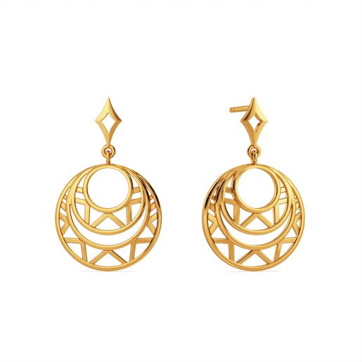 Raga Rays Gold Earrings