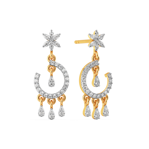 Tassel Taal Diamond Earrings