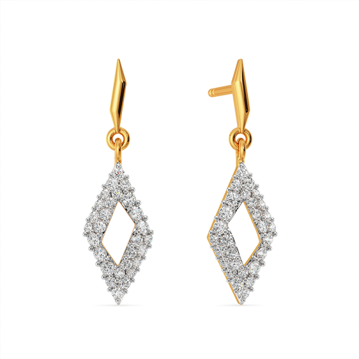 Modern Flair  Diamond Earrings