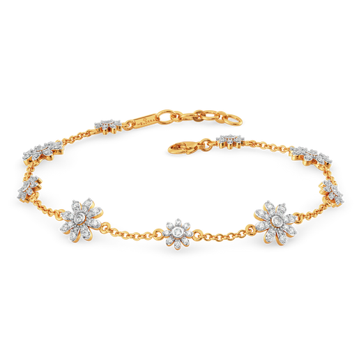 Whimsical Chintz Diamond Bracelets