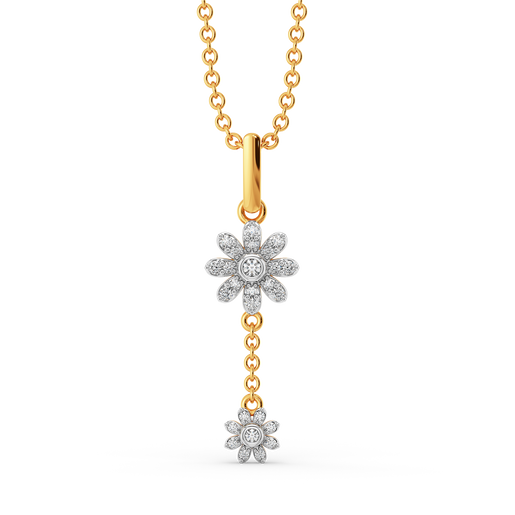 Whimsical Chintz Diamond Pendants