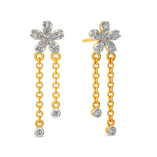 Zen Blooms Diamond Earrings