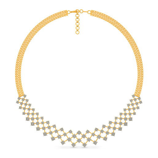 Mesh Sparkle Diamond Necklaces