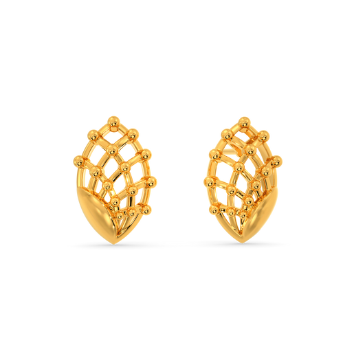In A Party Mood Gold Earrings