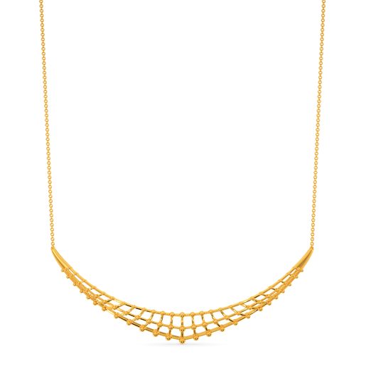 Mesh Shine Gold Necklaces