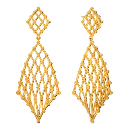 Enchanting Sparkle Gold Earrings