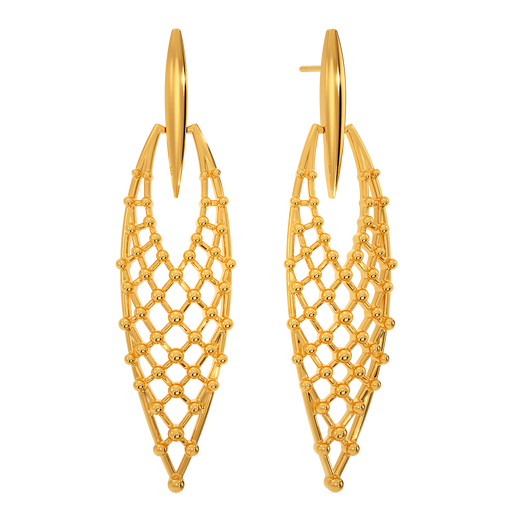 Bold N Slinky Gold Earrings