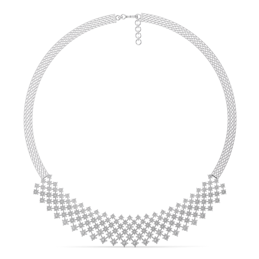 In A Mesh Mood Diamond Necklaces