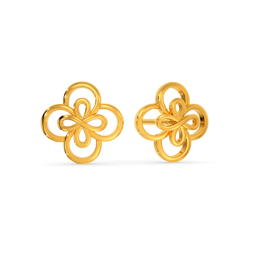 Crochet Craze Gold Earrings