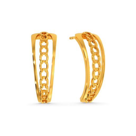 Crochet Mania Gold Earrings
