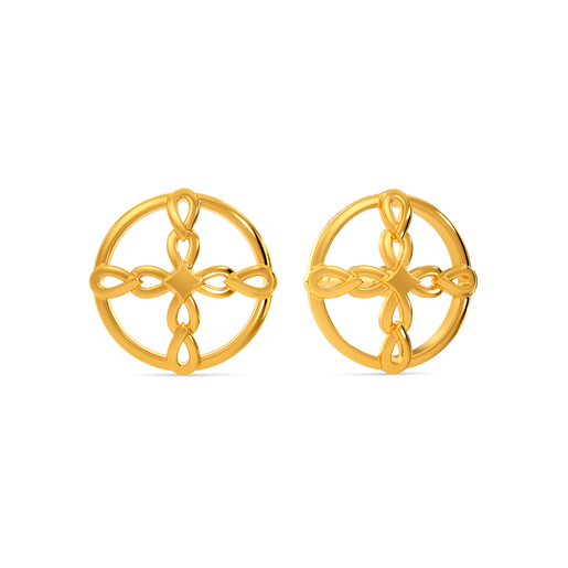 Hooked Hearts Gold Earrings