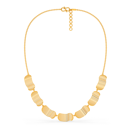 Drape Disco  Gold Necklaces