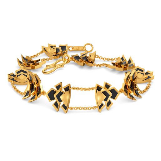 Floral Twilight Gold Bracelets